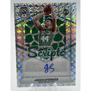 2023-24 PANINI MOSAIC SCRIPTS JADEN SPRINGER AUTO #MS-SPR Silver Prizm CELTICS‎